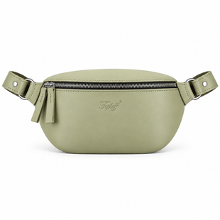 Шкіряна сумка-бананка Shoulder bag ( Олива) 1558 фото