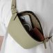 Шкіряна сумка-бананка Shoulder bag ( Олива) 1558 фото 4