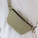 Шкіряна сумка-бананка Shoulder bag ( Олива) 1558 фото 3