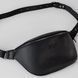 Leather bag-banana Shoulder bag (Black)