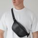 Leather bag-banana Shoulder bag (Black)
