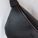 Шкіряна сумка-бананка Shoulder bag (Чорний з червоною ниткою) 1555 фото 4