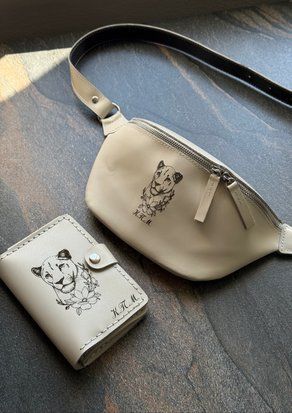Women&rsquo;s set: belt bag + wallet (without design)