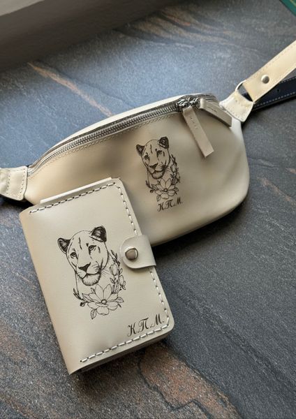 Women&rsquo;s set: belt bag + wallet (without design)