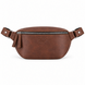 Шкіряна сумка-бананка Shoulder bag (Коньяк) 1560 фото 1