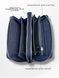 Clutch bag, genuine leather (Blue)