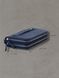 Clutch bag, genuine leather (Blue)