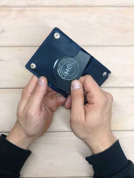 Smart с отделом для монет, кошелек с зажимом, натуральная кожа, ручная работа 201818809 фото